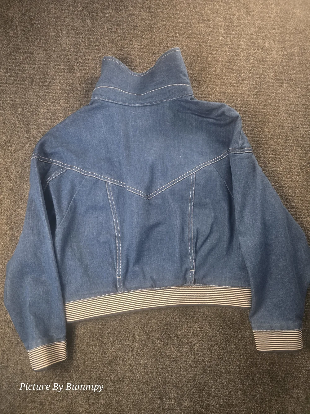 Wrangler Heritage Denim Crop Sport Jacket Size Medium - Picture 8 of 11